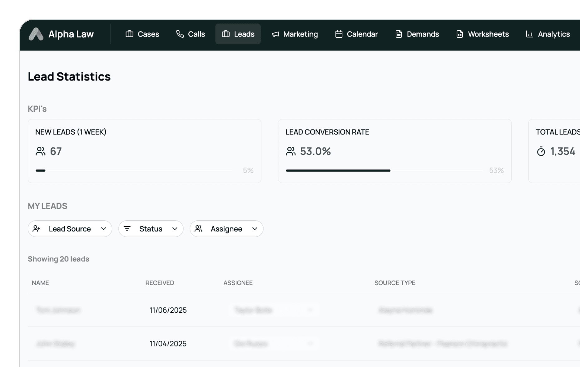 Intake and Evaluation